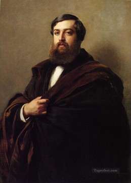  royalty Oil Painting - Alfred Emilien Comte de Nieuwerkerke royalty portrait Franz Xaver Winterhalter